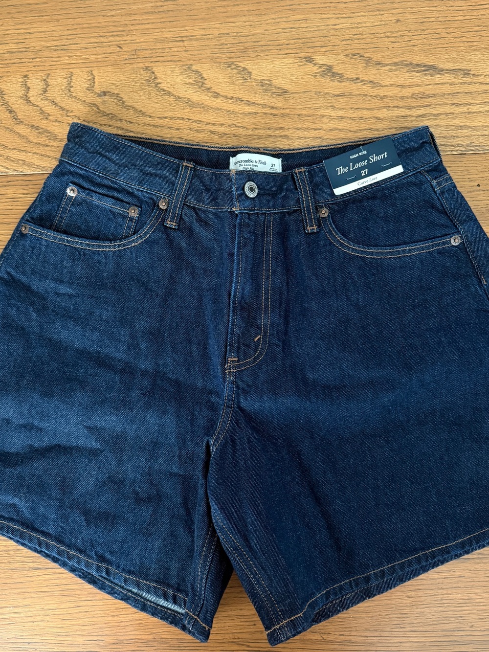 Abercrombie & Fitch Curve Love High Rise Loose Short